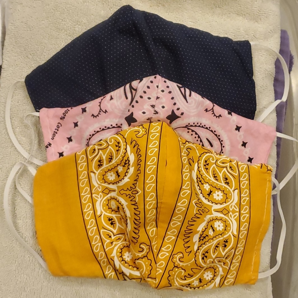 Face Mask pack of 3 Handmade